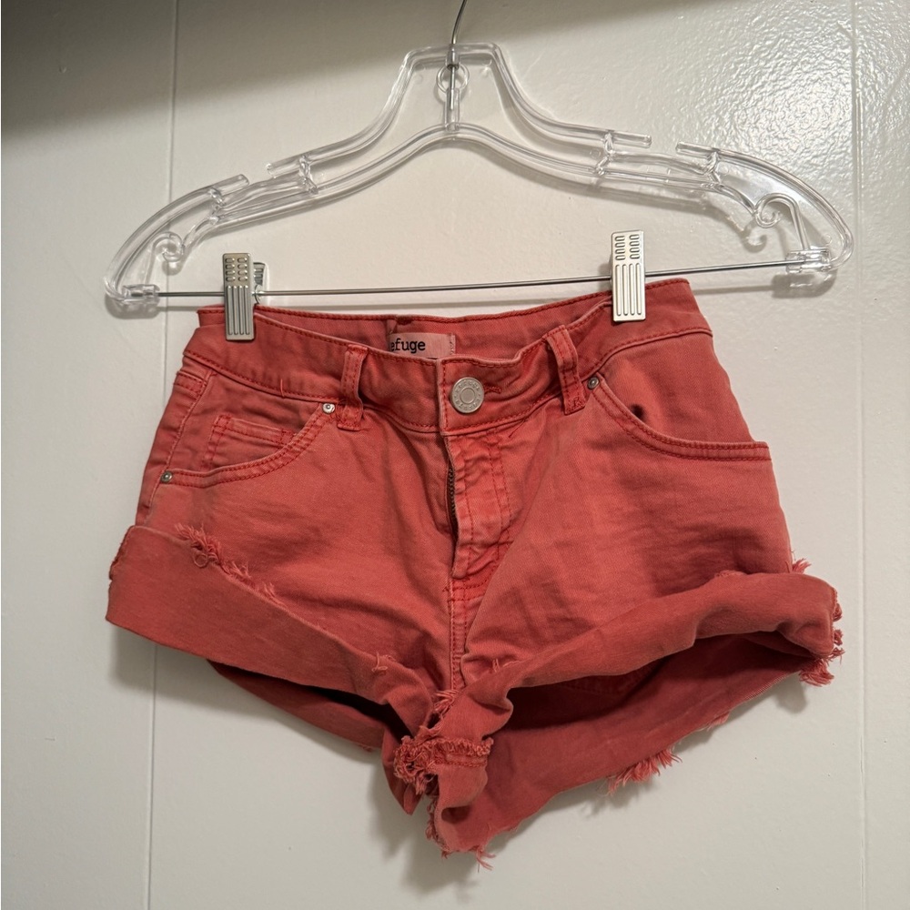 Rust Jean shorts